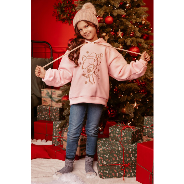 BLUZA DZIECIĘCA MOM & KID HOODIE PUDER