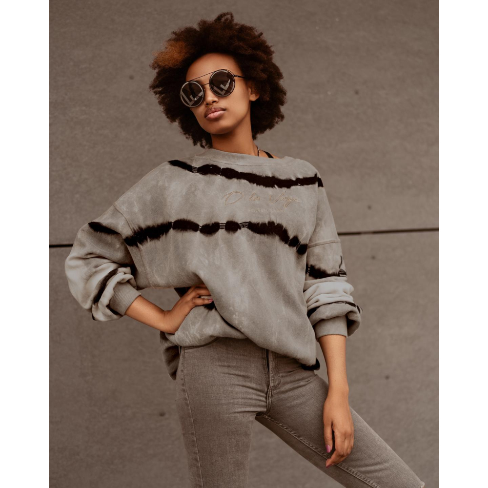 BLUZA MARABLE COLORS GRAY- BLACK PASY