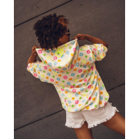 BLUZA NEON PRINT ECRU