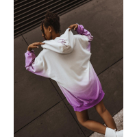BLUZA RAINBOW WHITE-LILA