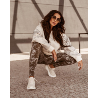 BLUZA WILD SNAKE ECRU-SILVER
