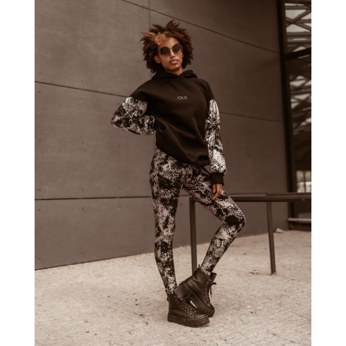 BLUZA WILD SNAKE BLACK-SILVER