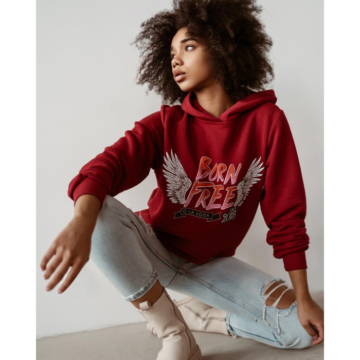 BLUZA WINGS OF WOMAN BORDO