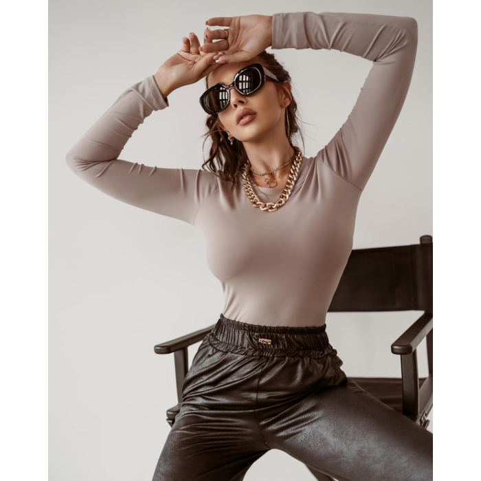 BLUZKA SLIM COMFORT BEŻ