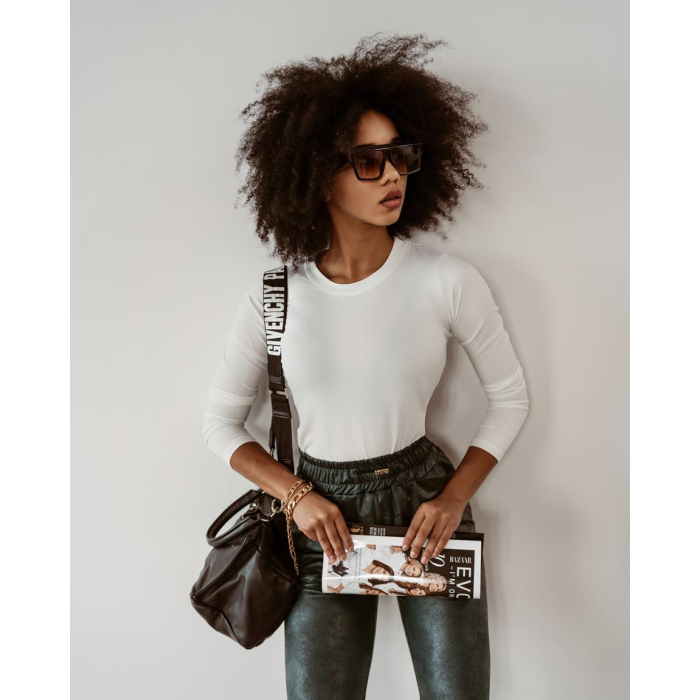 BLUZKA SLIM COMFORT ECRU