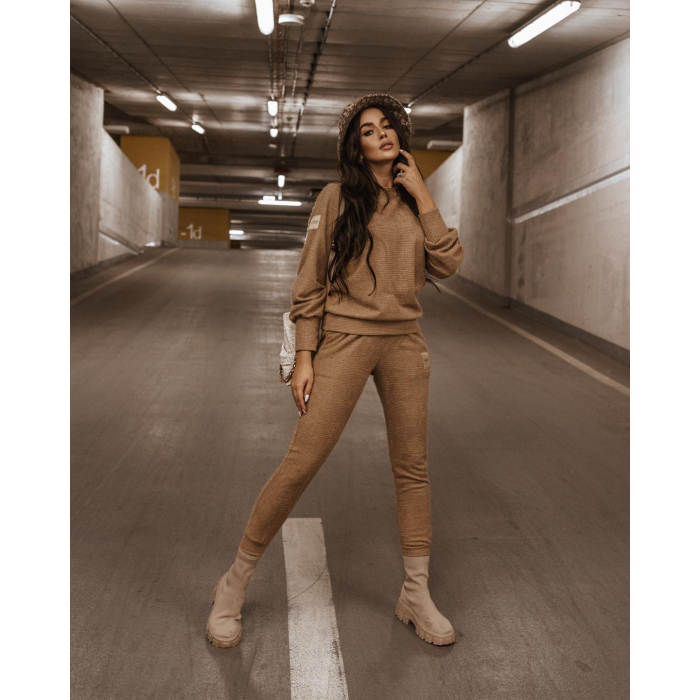 KOMPLET DRES BLACK SILVER BEŻ