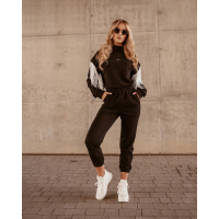 KOMPLET DRES CASUAL FRINGE BLACK
