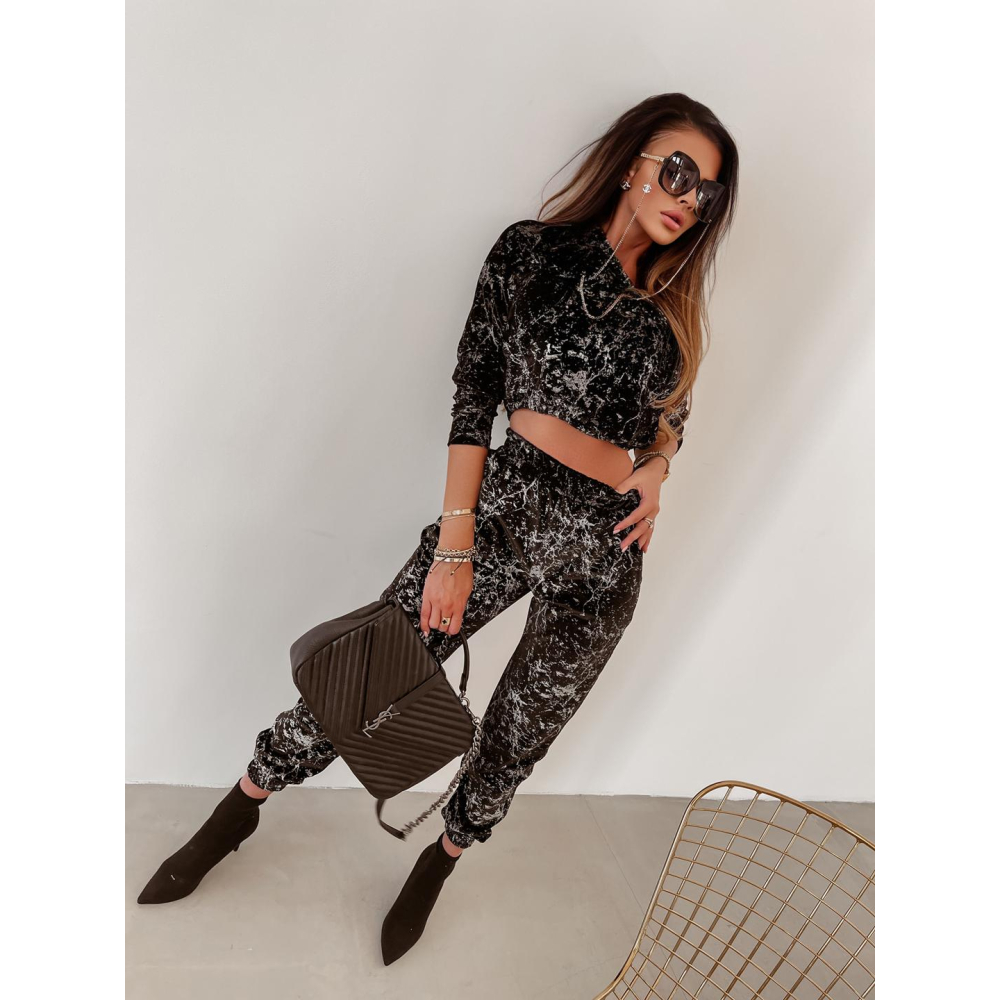 KOMPLET DRES MARBLED SET BLACK