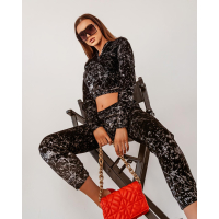 KOMPLET DRES MARBLED SET BLACK