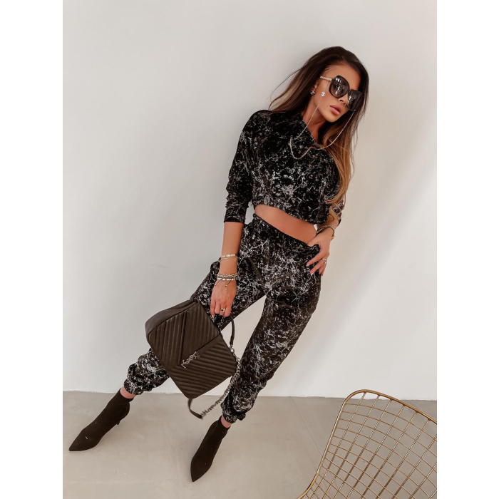 KOMPLET DRES MARBLED SET BLACK