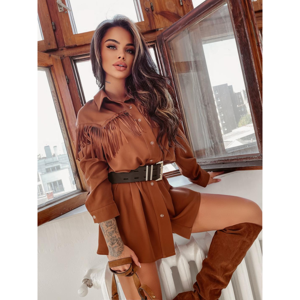 KOSZULA COWBOY SHIRT BROWN KOSZULA COWBOY SHIRT BROWN