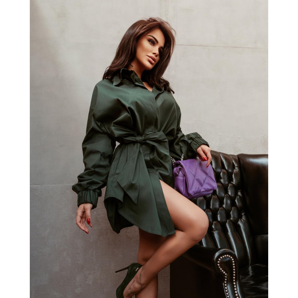 KOSZULA OVERSIZE SHIRT BUTELKOWA ZIELEŃ KOSZULA OVERSIZE SHIRT BUTELKOWA ZIELEŃ