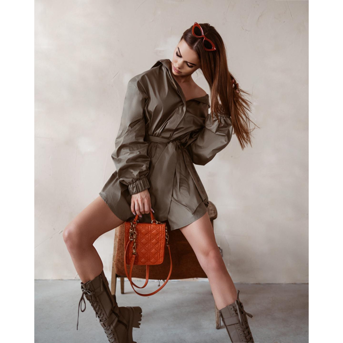 KOSZULA OVERSIZE SHIRT KHAKI