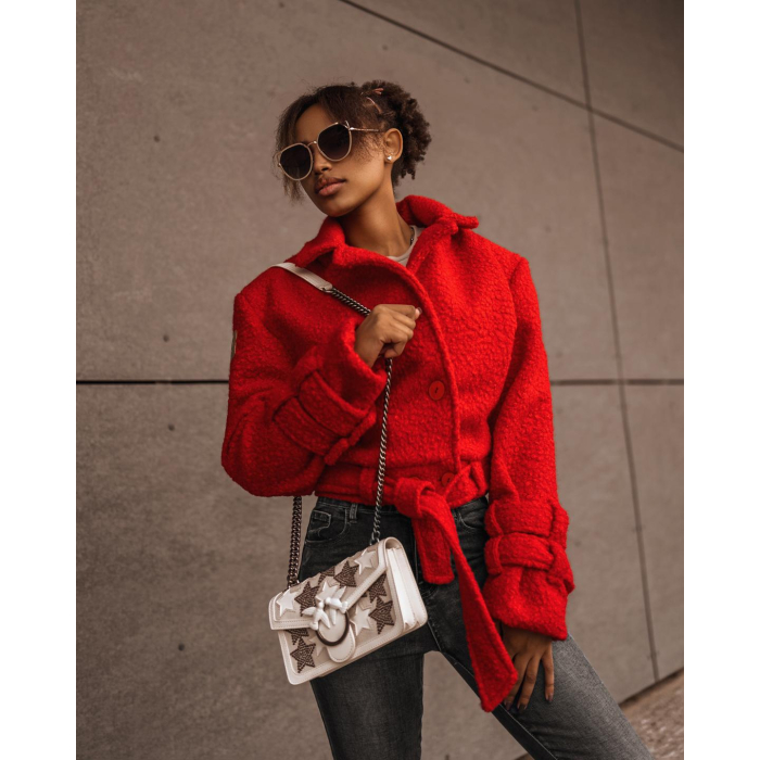 KURTKA LAMB JACKET RED
