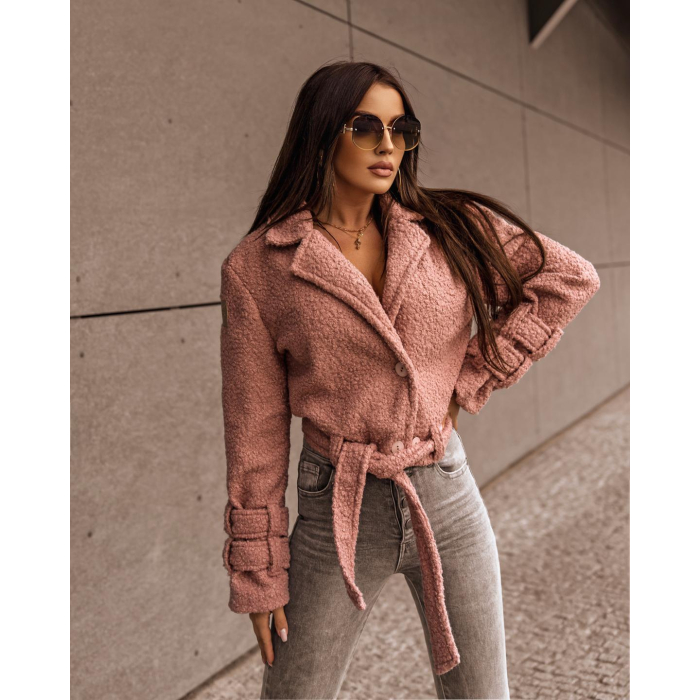 KURTKA LAMB JACKET DARK PINK