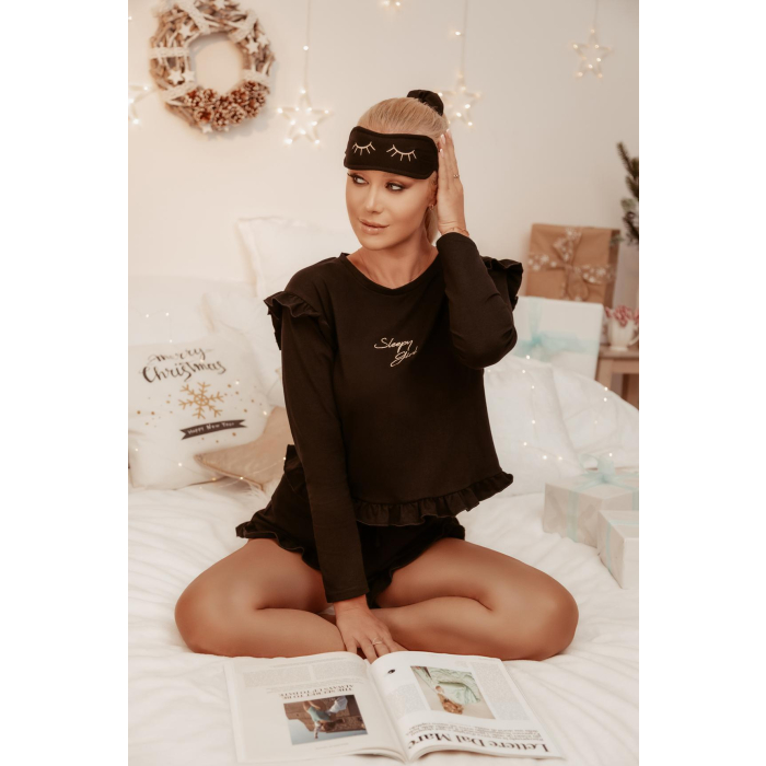 PIŻAMA DAMSKIA SLEEPY GIRL BLACK
