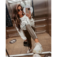 SPODNIE BLING STRIPE KHAKI