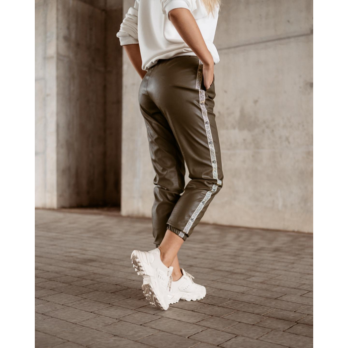 SPODNIE BLING STRIPE KHAKI