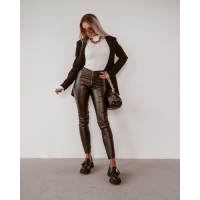 SPODNIE NICE ZIPPERS BLACK