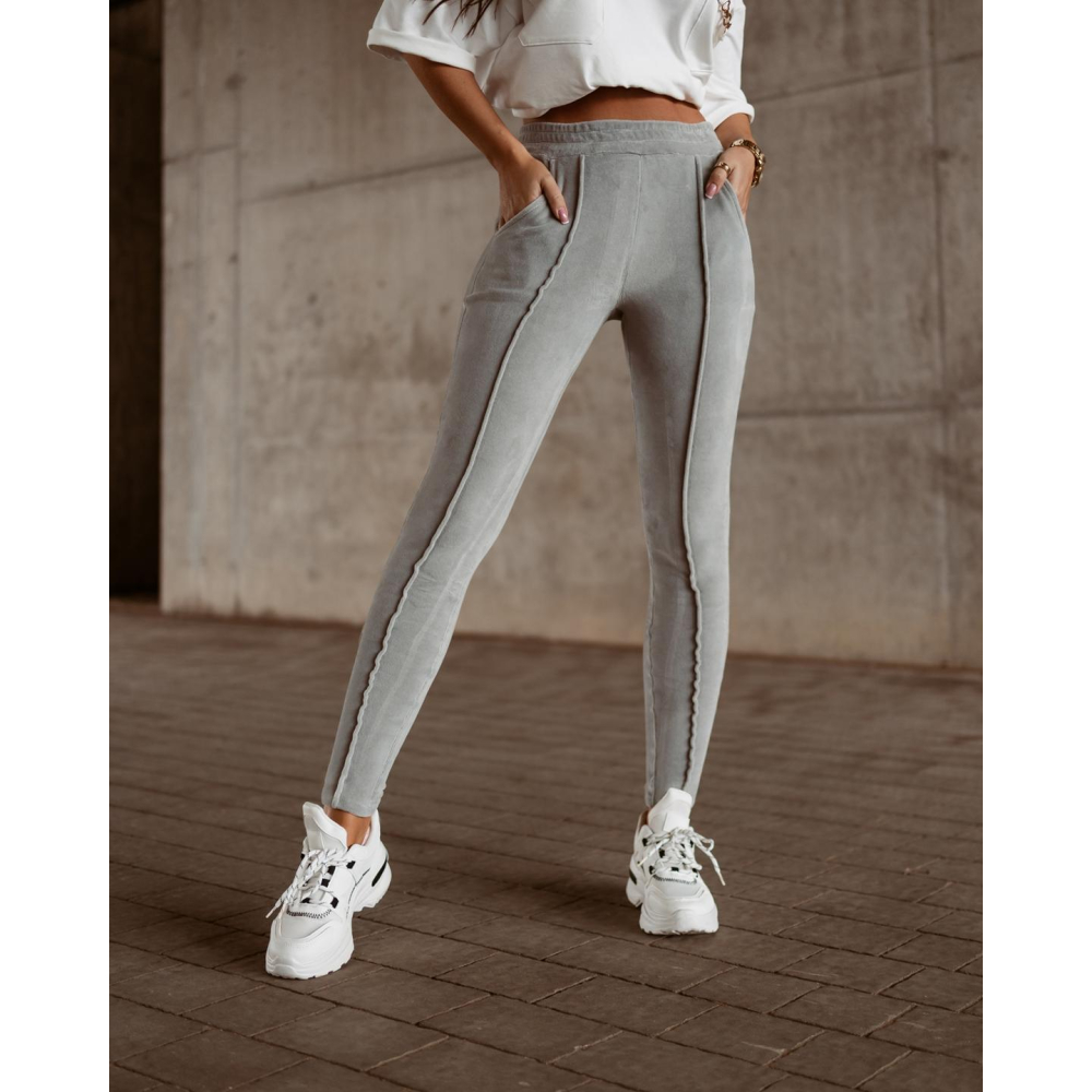 SPODNIE SIMPLE LINE GRAY