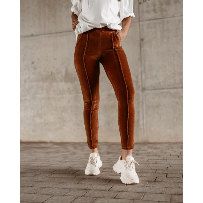 SPODNIE SIMPLE LINE CARMEL
