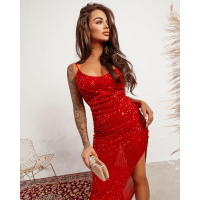 SUKIENKA NIGHT BLING RED