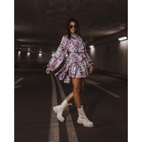 SUKIENKA SICILIAN DRESS SNAKE FIOLET