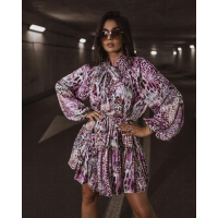 SUKIENKA SICILIAN DRESS SNAKE FIOLET