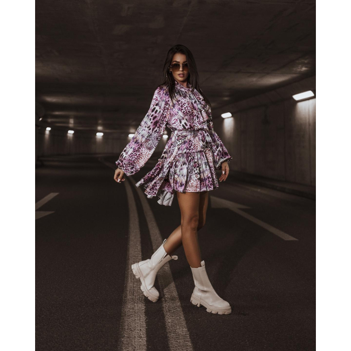 SUKIENKA SICILIAN DRESS SNAKE FIOLET