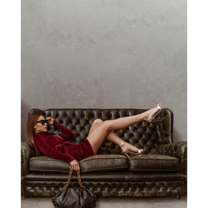 SUKIENKA WARM BEAUTY BORDO