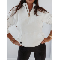BLUZA BAWEŁNIANA COOL COLLEGE ECRU