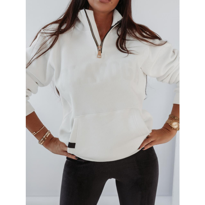 BLUZA BAWEŁNIANA COOL COLLEGE ECRU
