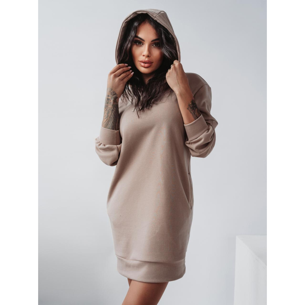 BLUZA SUKIENKA CUTE & SOFT DARK BEŻ
