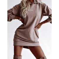 BLUZA SUKIENKA CUTE & SOFT DARK BEŻ