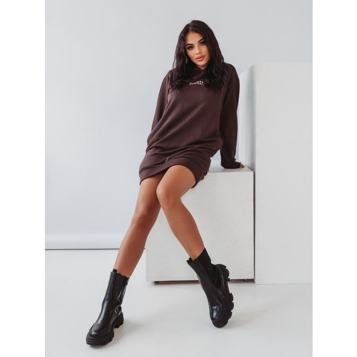 BLUZA SUKIENKA CUTE & SOFT BROWN