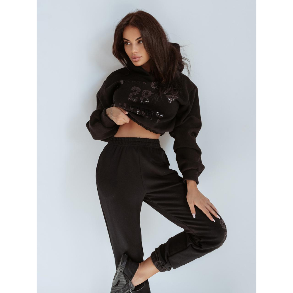 KOMPLET DRES BLACK BLING BLACK