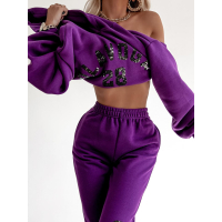 KOMPLET DRES BLACK BLING FIOLET