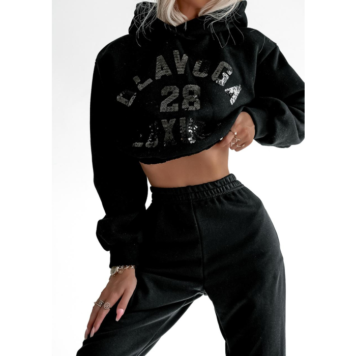KOMPLET DRES BLACK BLING BLACK