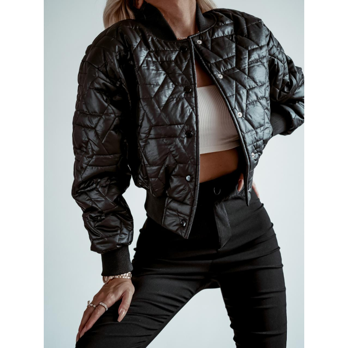 KURTKA BOMBERKA FANCY WARM BLACK