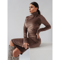 SPÓDNICA WELUROWA SOFT COLORS BROWN