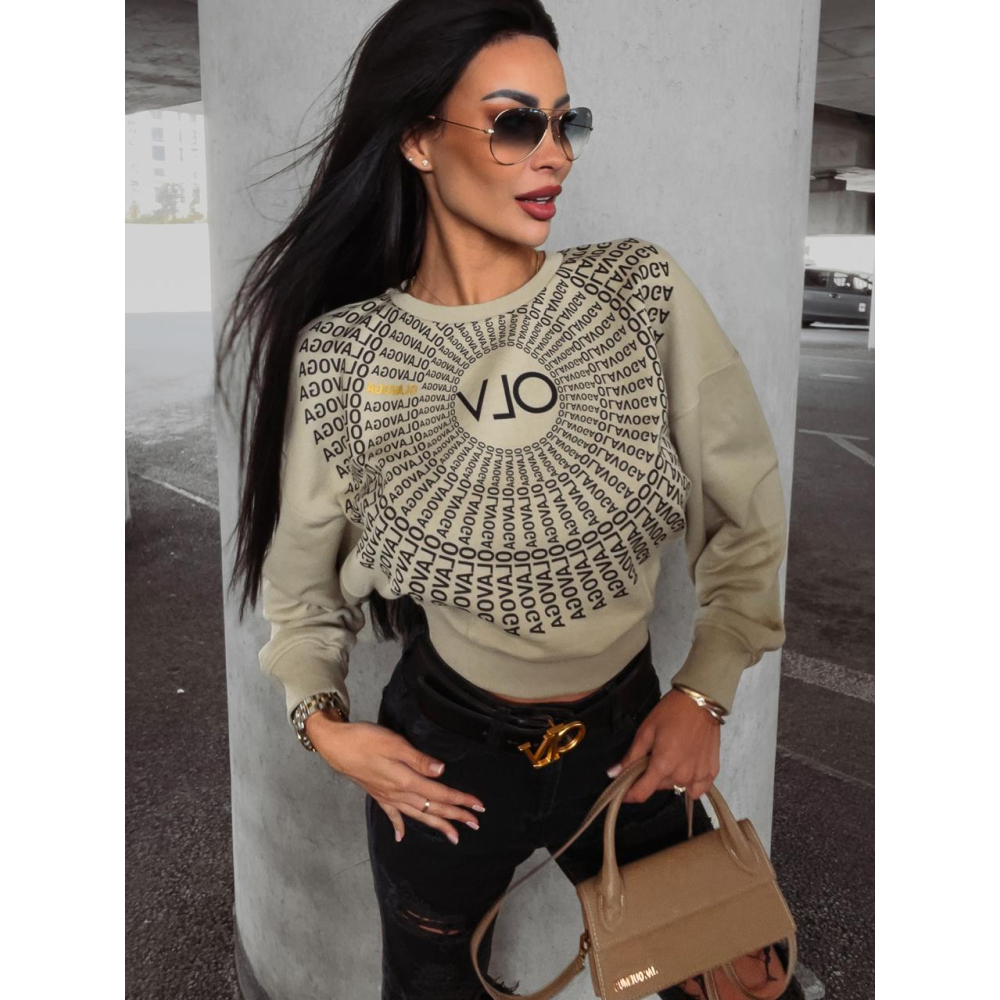 BLUZA BAWEŁNIANA TANES OFF KHAKI