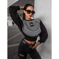 BLUZA BAWEŁNIANA TANES BLACK