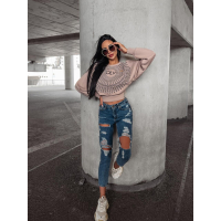 BLUZA BAWEŁNIANA TANES OFF BEIGE