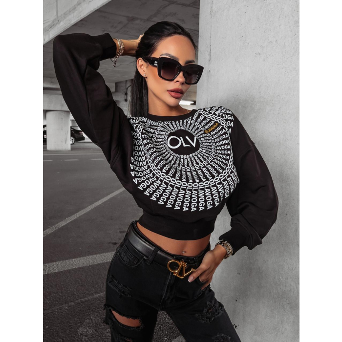 BLUZA BAWEŁNIANA TANES BLACK