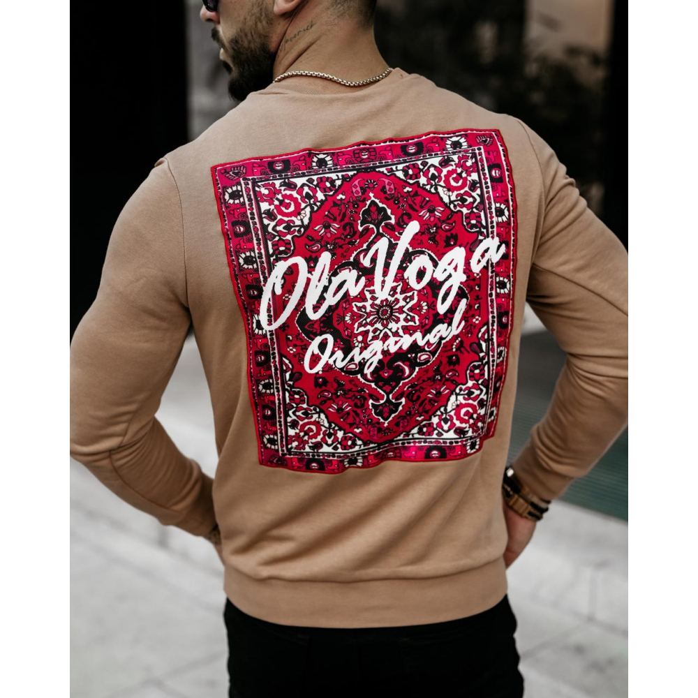 BLUZA MĘSKA BAWEŁNIANA ESSEN BEIGE
