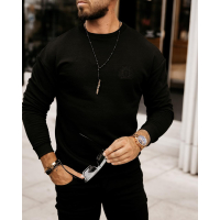 BLUZA MĘSKA BAWEŁNIANA GOZO BLACK