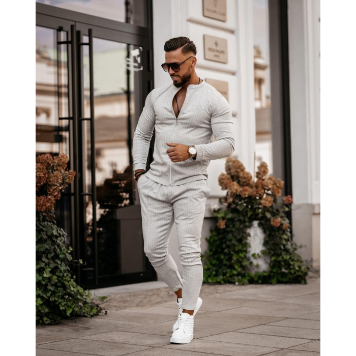 BLUZA MĘSKA BAWEŁNIANA NORDEN GRAY