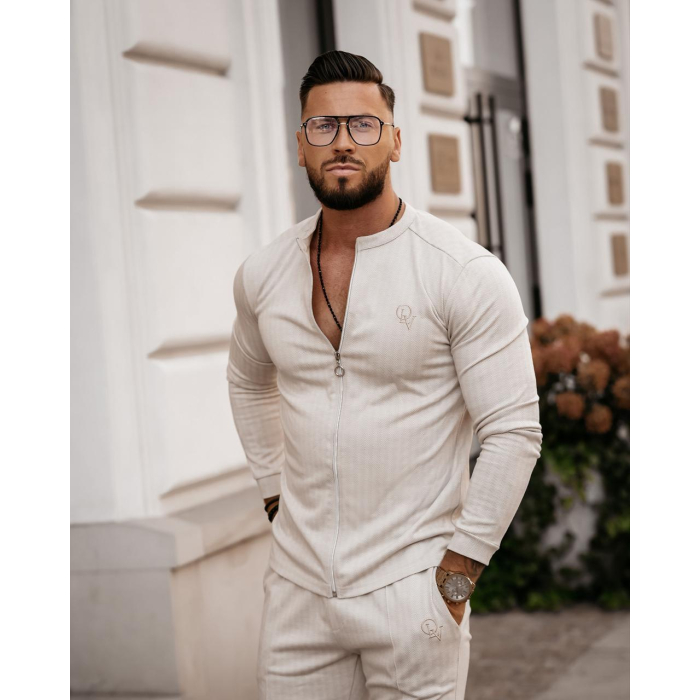 BLUZA MĘSKA BAWEŁNIANA NORDEN BEIGE