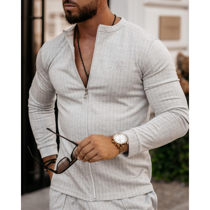 BLUZA MĘSKA BAWEŁNIANA NORDEN GRAY