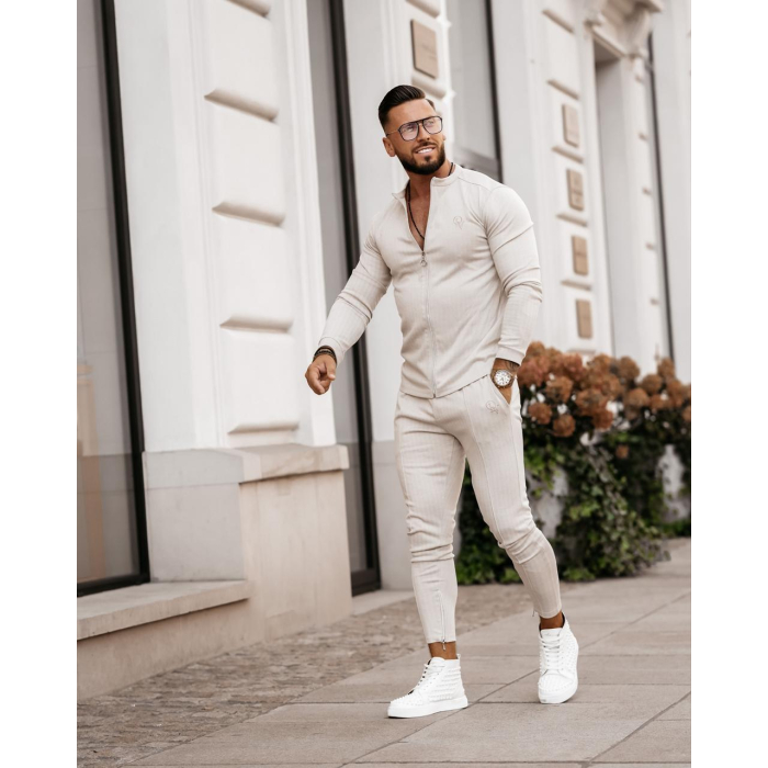 BLUZA MĘSKA BAWEŁNIANA NORDEN BEIGE